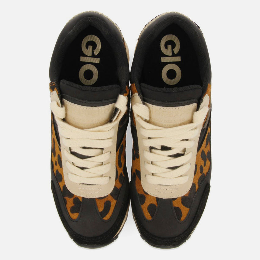 LEOPARD PRINT WEDGE SNEAKERS PAVILION