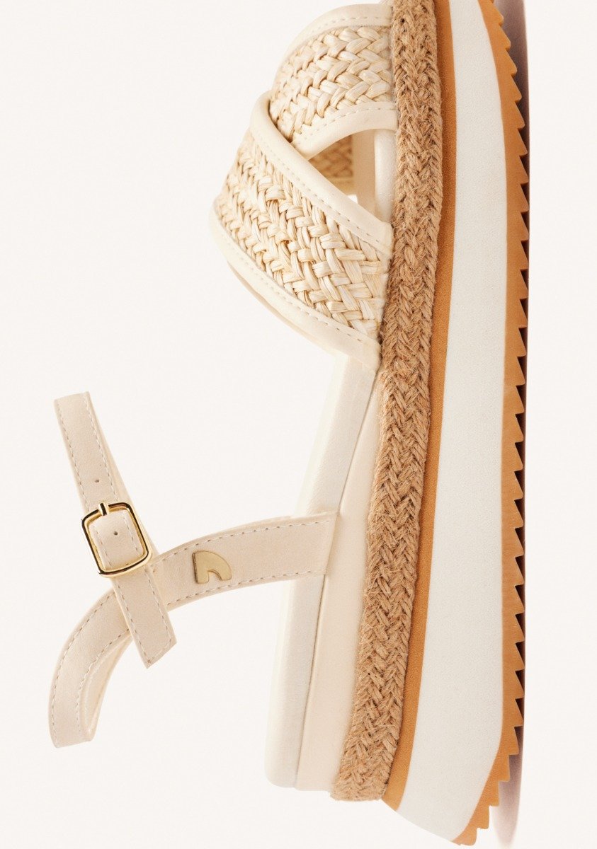 RAFFIA PLATFORM SANDALS BOSCAWEN