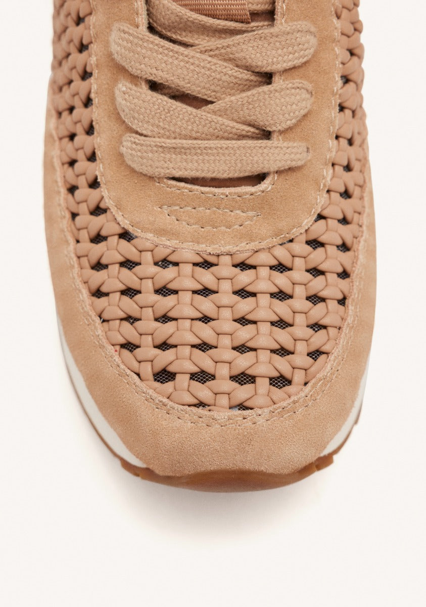 LEATHER AND MESH WEDGE SNEAKERS HIGHGATE