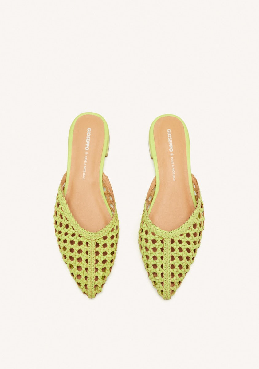 BRAIDED LEATHER MULES ANTRIM