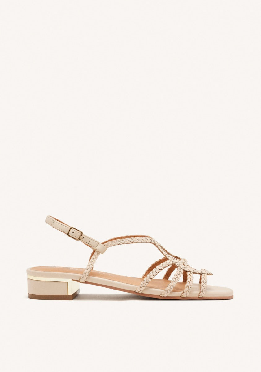 LEATHER HEEL SANDALS POWNAL