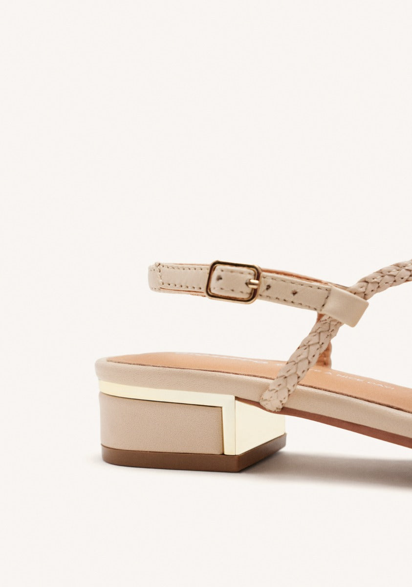 LEATHER HEEL SANDALS POWNAL