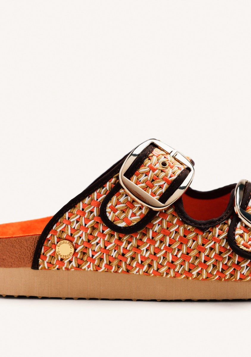 RAFFIA SANDALS WITH BUCKLES PERSHING