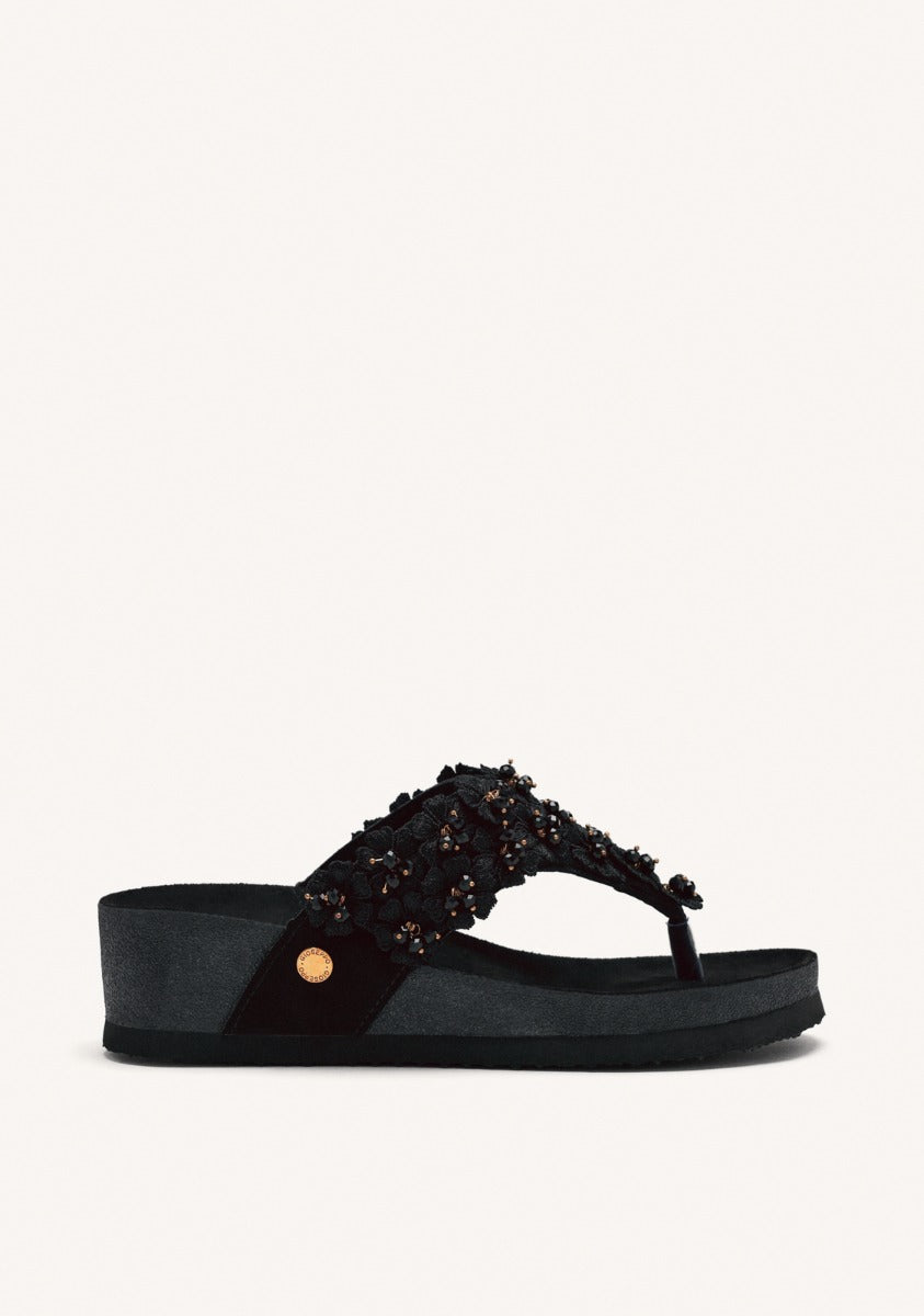WEDGE BEADED SANDALS SHAWANO
