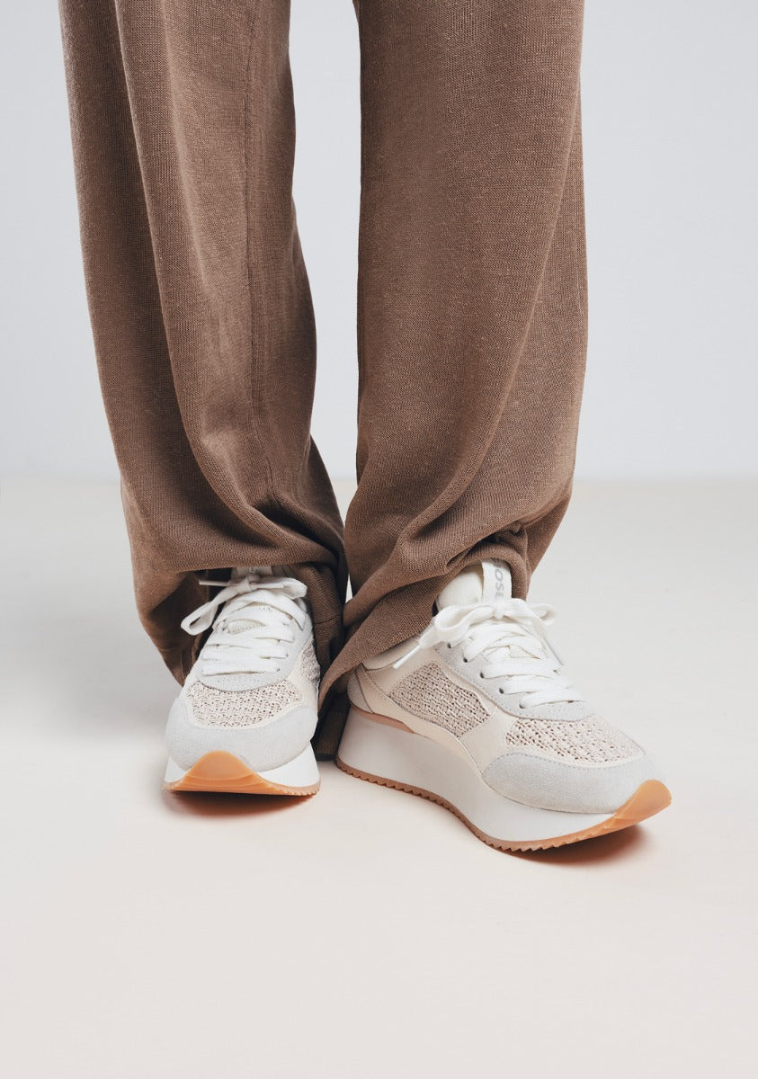 PLATFORM LEATHER SNEAKERS GLOVER