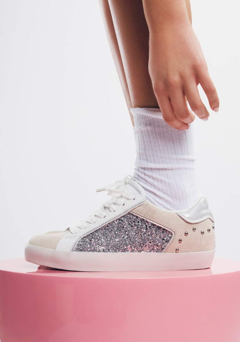 SHINY LEATHER WEDGE SNEAKERS EPSOM