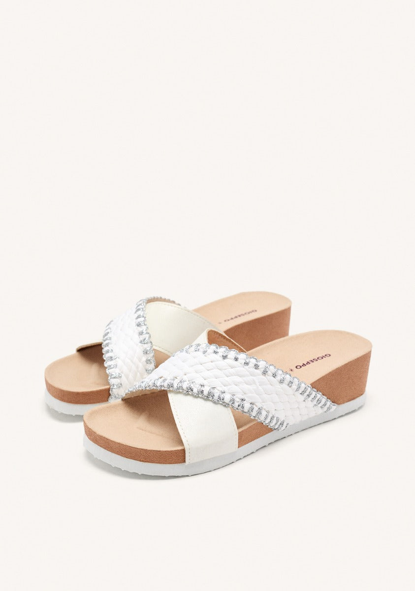 BRAIDED WEDGE SANDALS OMA