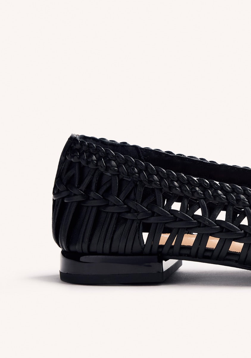 BRAIDED LEATHER BALLET FLATS FAYSTON