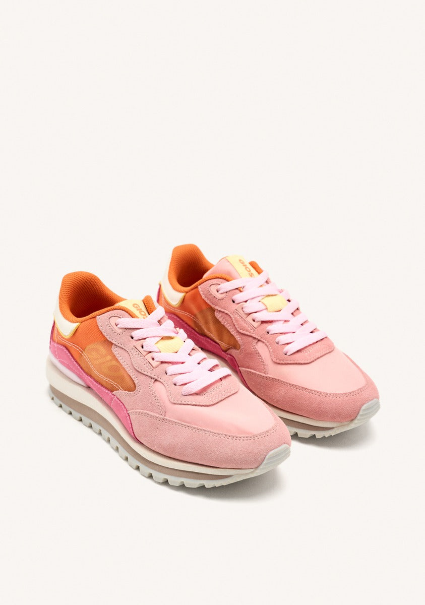 GRID LEATHER SNEAKERS IOLA
