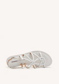 BRAIDED LEATHER FLAT SANDALS ORLAND