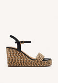 JUTE WEDGE LEATHER SANDALS CHIPPEWA
