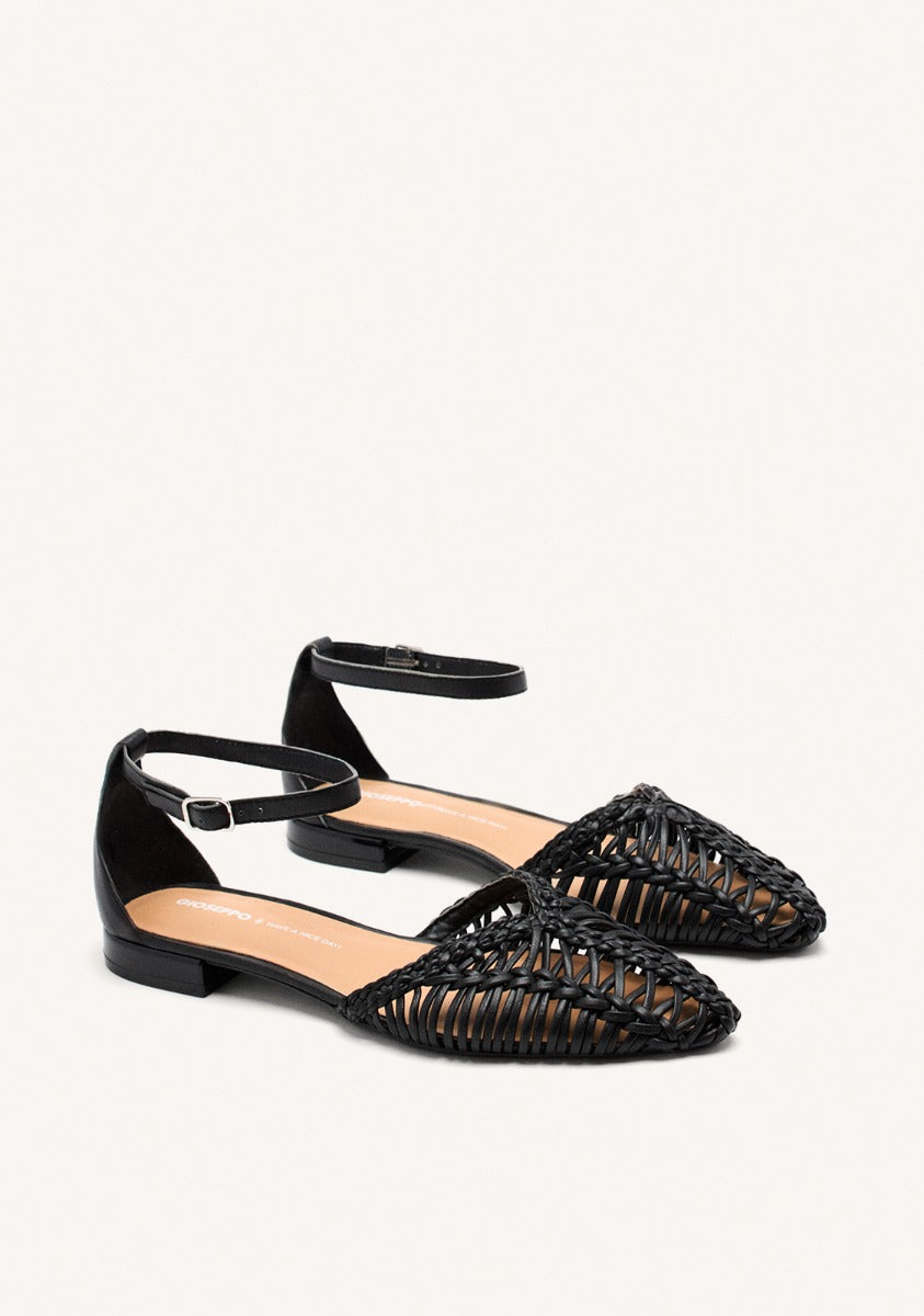 BRAIDED LEATHER BALLET FLATS BINGHAM