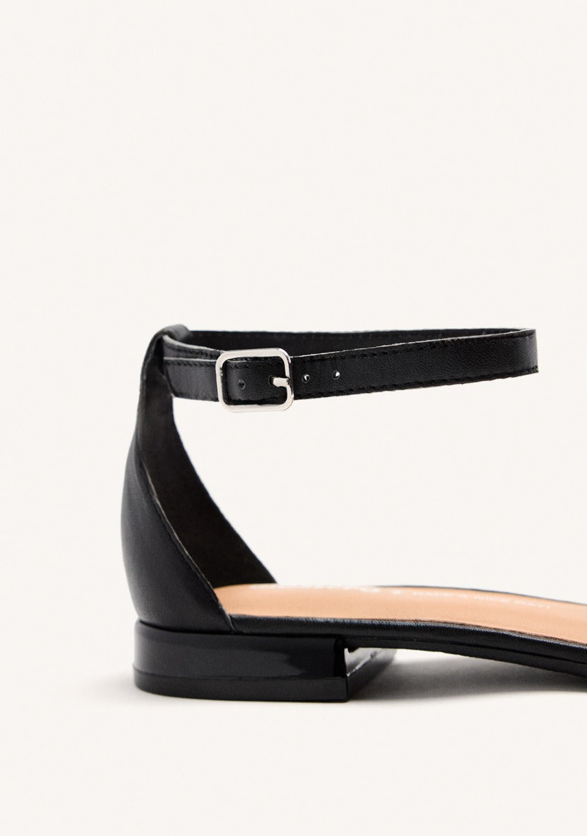 BRAIDED LEATHER BALLET FLATS BINGHAM