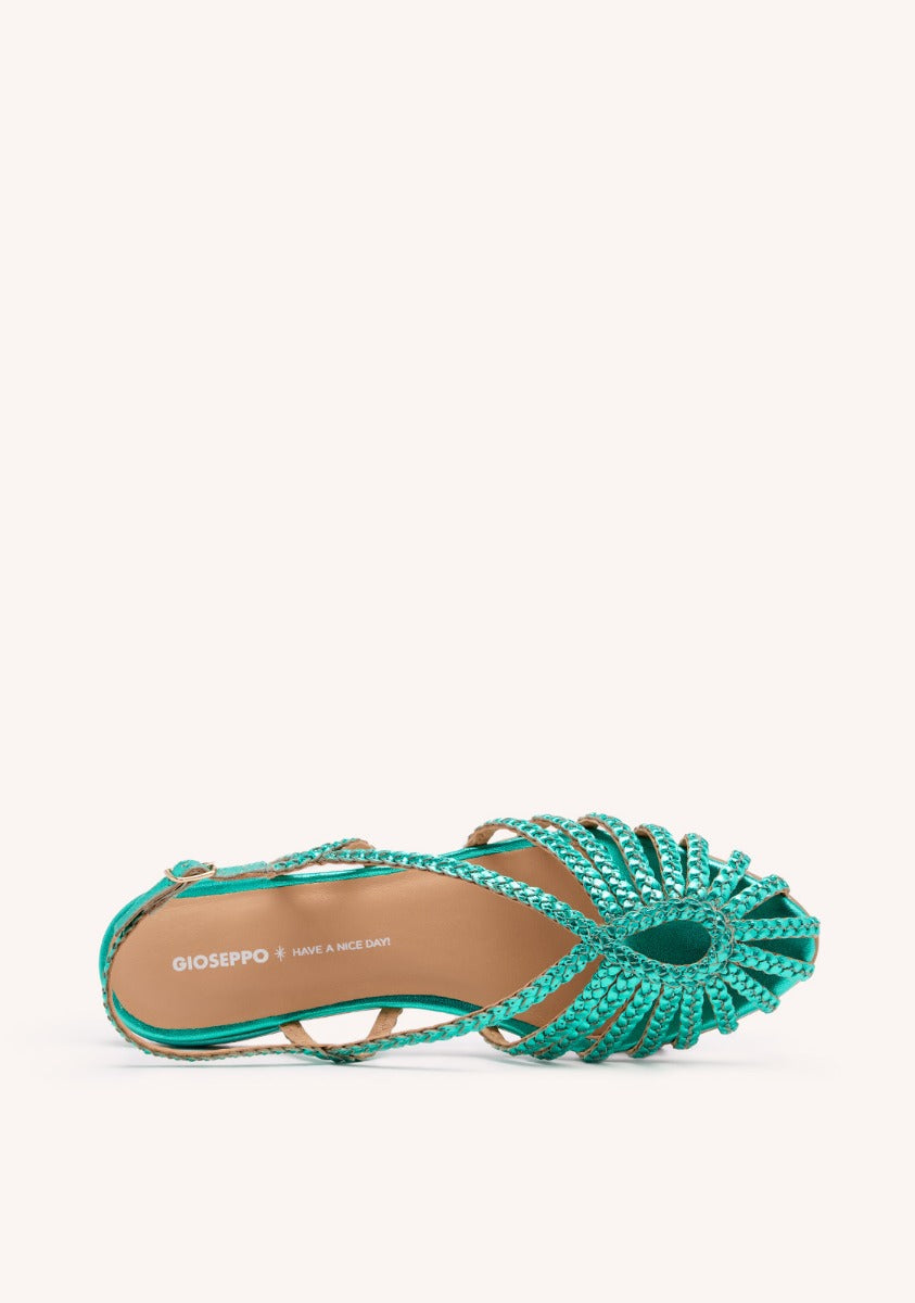BRAIDED LEATHER MULES HINGHAM