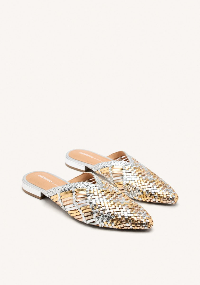 BRAIDED LEATHER MULES LAGRANGE