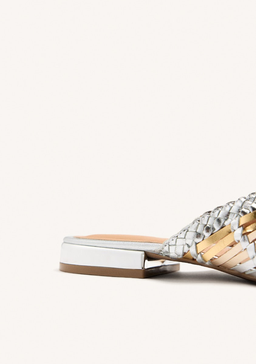 BRAIDED LEATHER MULES LAGRANGE