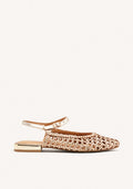 BRAIDED LEATHER MULES DEBLOIS