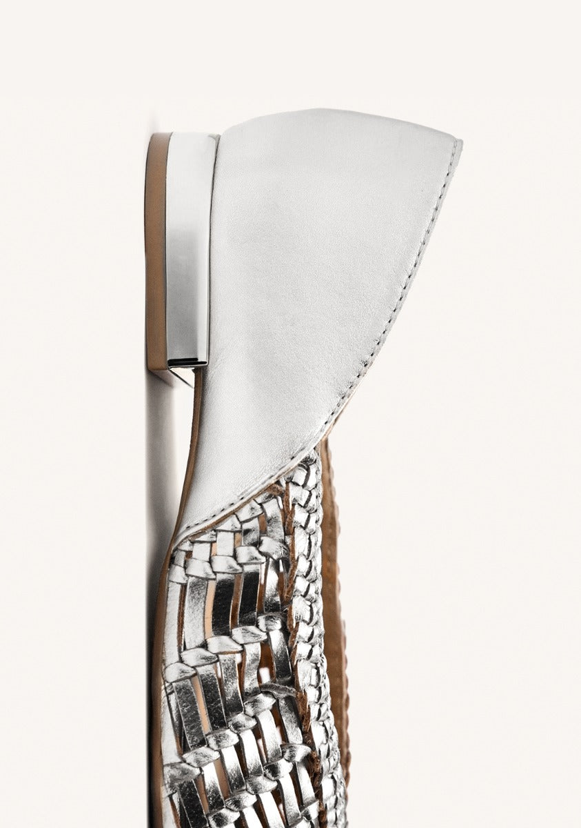 BRAIDED LEATHER BALLET FLATS HARPSWELL