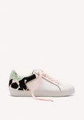 COW LEATHER WEDGE SNEAKERS GILFORD