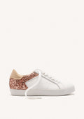 SHINY LEATHER WEDGE SNEAKERS FAIRHAVEN