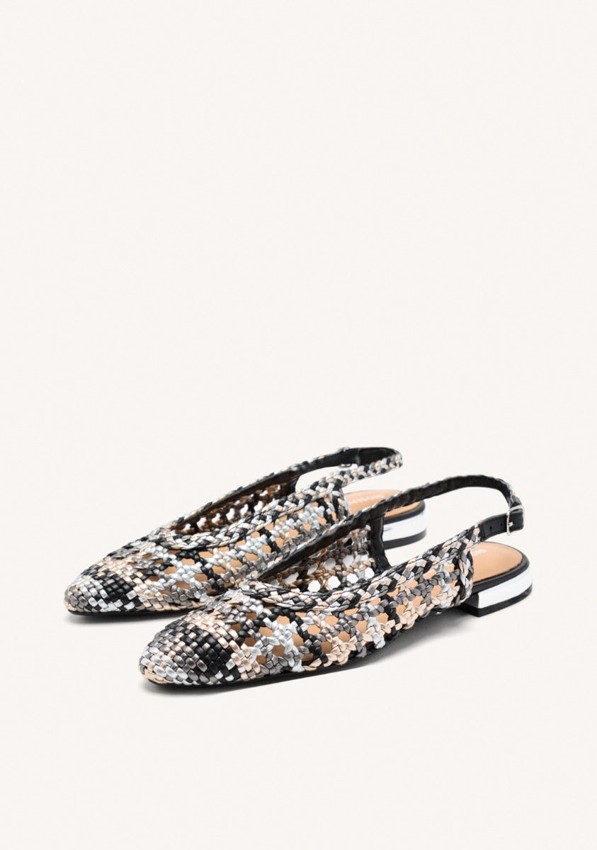 BRAIDED LEATHER MULES COLBY