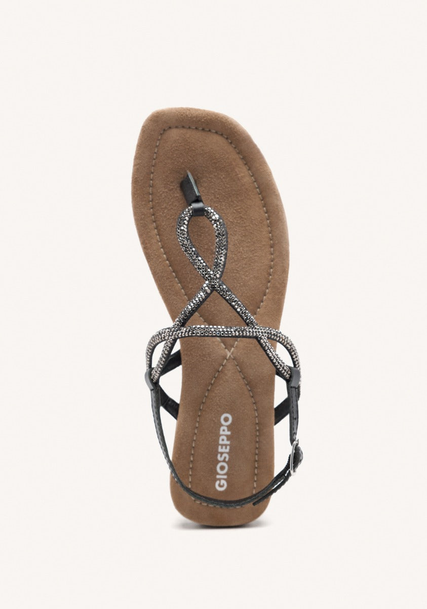 BEADED LEATHER SANDALS KINGFIELD