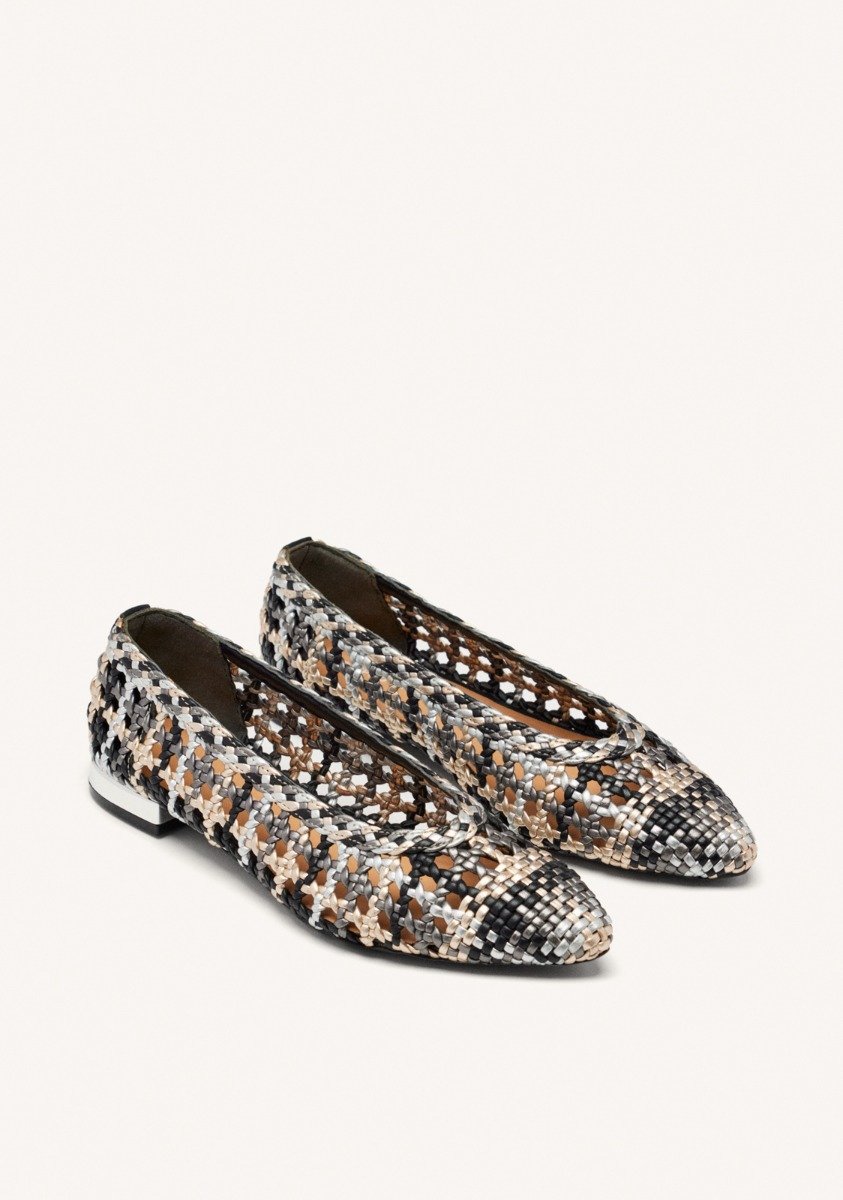 BRAIDED LEATHER BALLET FLATS WESTERLY