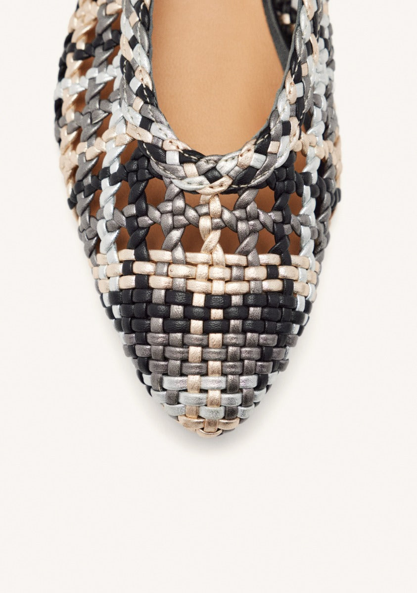 BRAIDED LEATHER BALLET FLATS WESTERLY