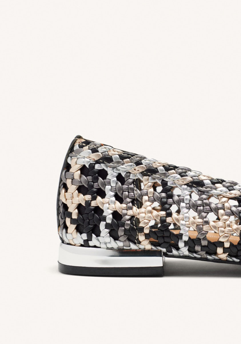 BRAIDED LEATHER BALLET FLATS WESTERLY