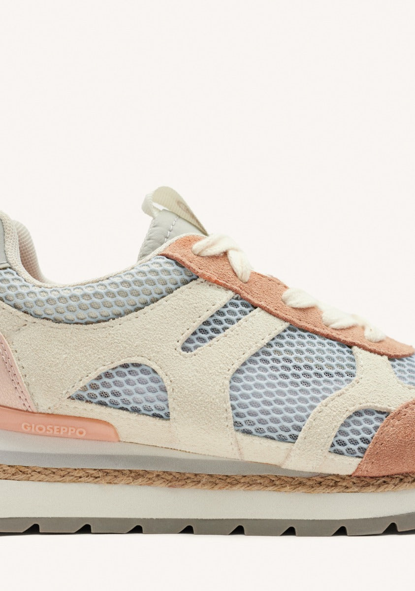 LEATHER AND MESH WEDGE SNEAKERS EDDINGTON