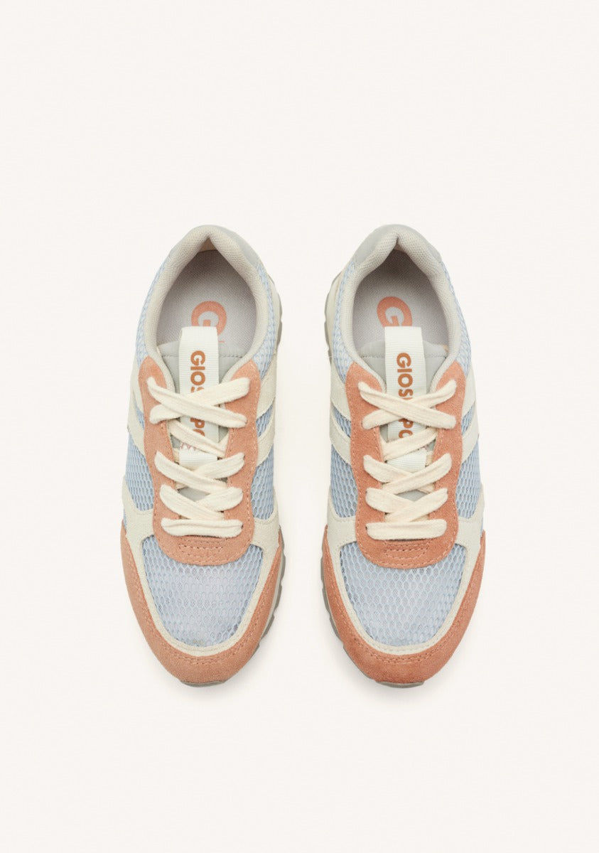 LEATHER AND MESH WEDGE SNEAKERS EDDINGTON
