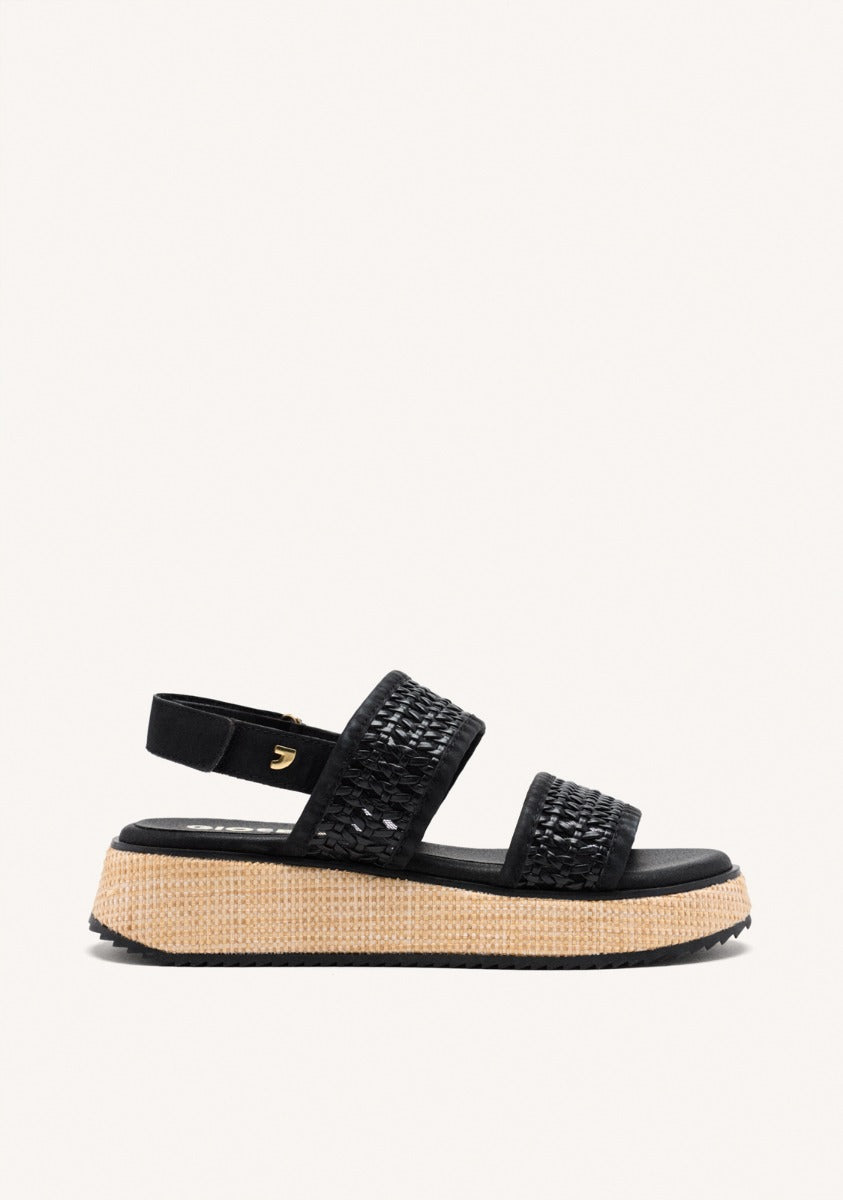 BRAIDED WEDGE SANDALS CLOVERLAND