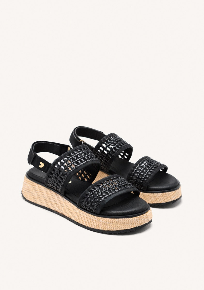 BRAIDED WEDGE SANDALS CLOVERLAND