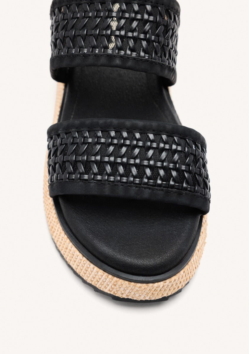 BRAIDED WEDGE SANDALS CLOVERLAND