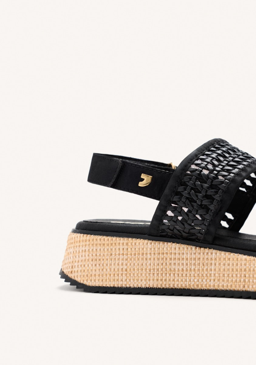 BRAIDED WEDGE SANDALS CLOVERLAND