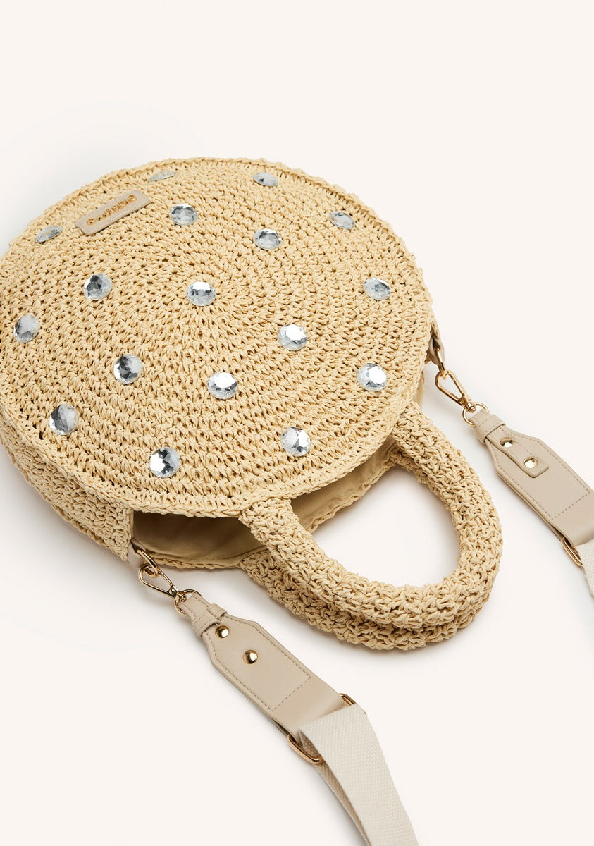 JEWEL RAFFIA CROSSBODY BAG MUSCODA