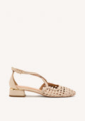BRAIDED LEATHER BALLET FLATS  BRILLION