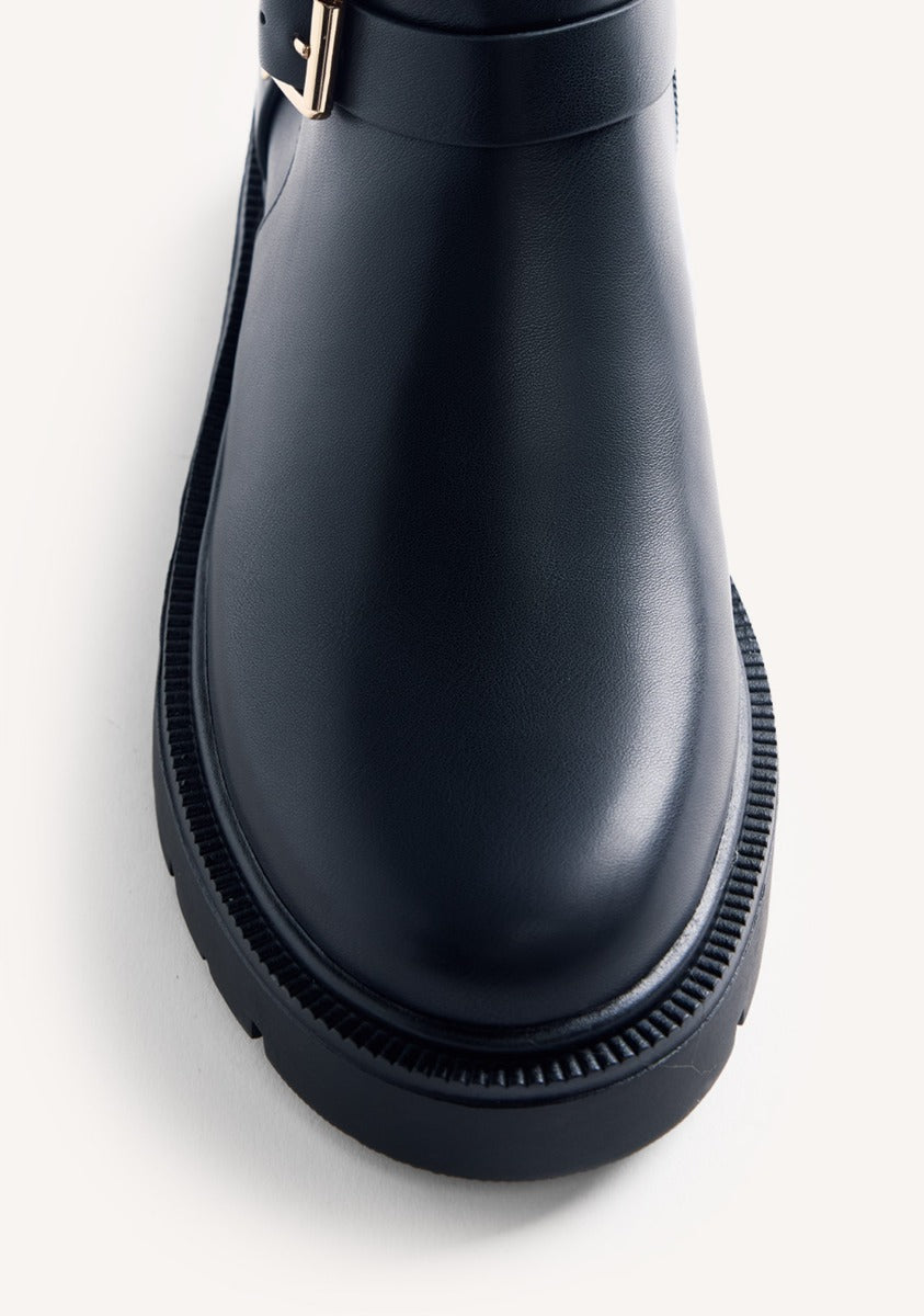 LEATHER BIKER BOOTS MORENCI