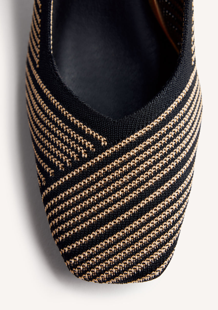 STRIPED HEELED SHOES BARAGA