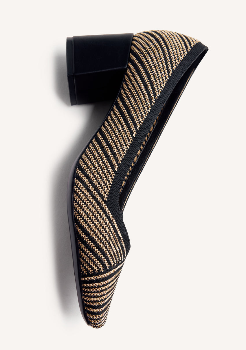 STRIPED HEELED SHOES BARAGA