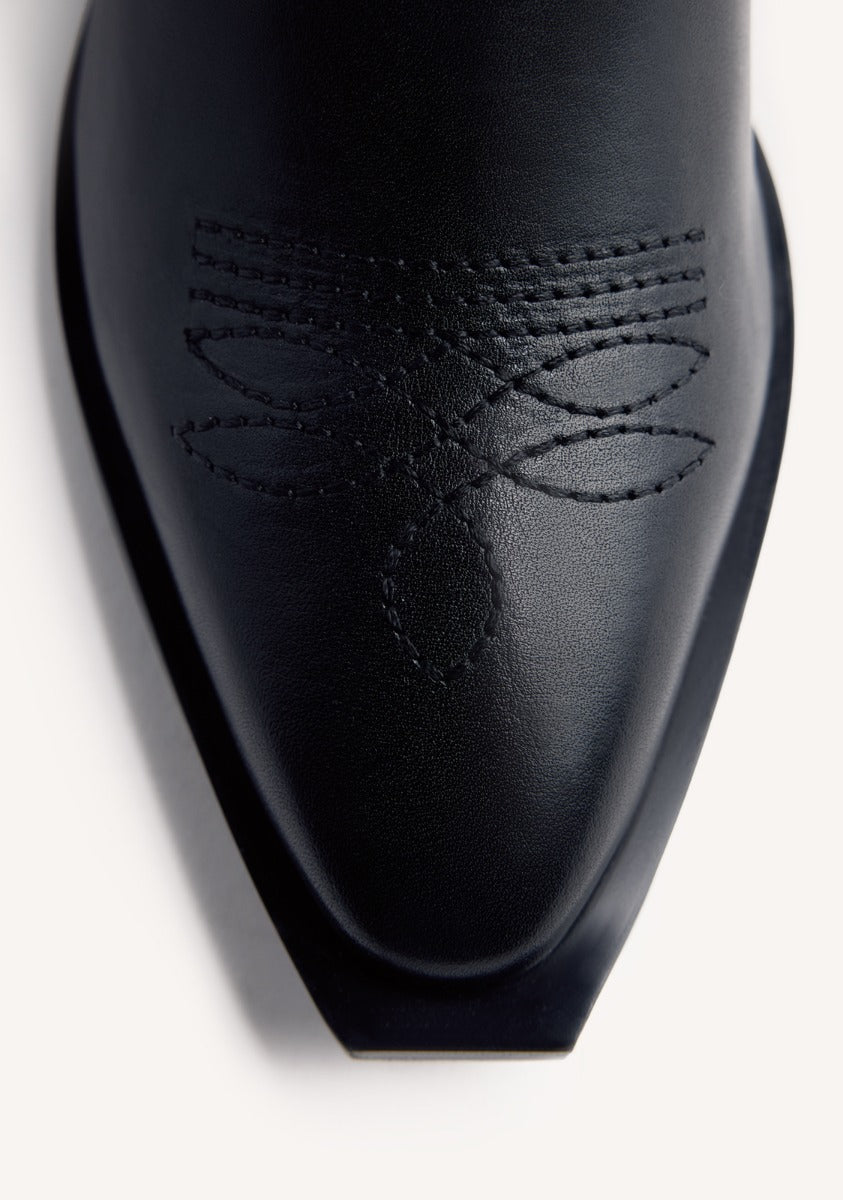 LEATHER ANIMAL PRINTBOY BOOTS NISSWA