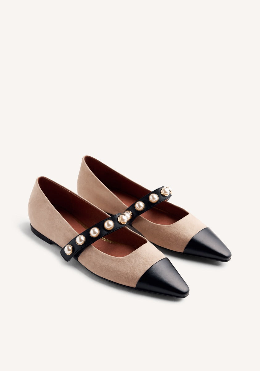 WEDGE PEARL BALLET FLATS GALIEN