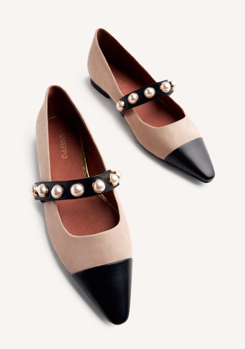 WEDGE PEARL BALLET FLATS GALIEN