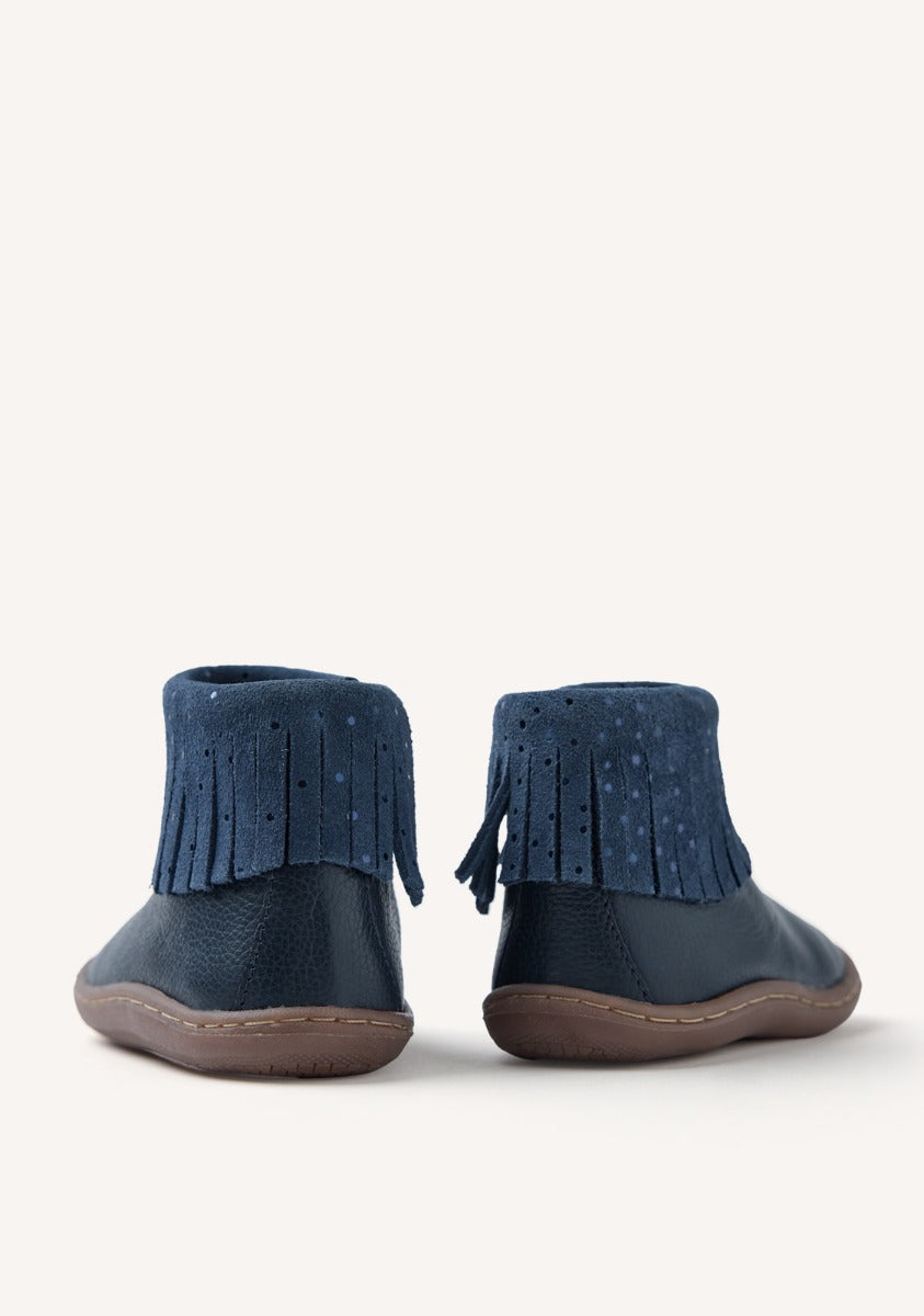 GIOSEPPO BAREFOOT - LEATHER BOOTS FRINGES LEVERING