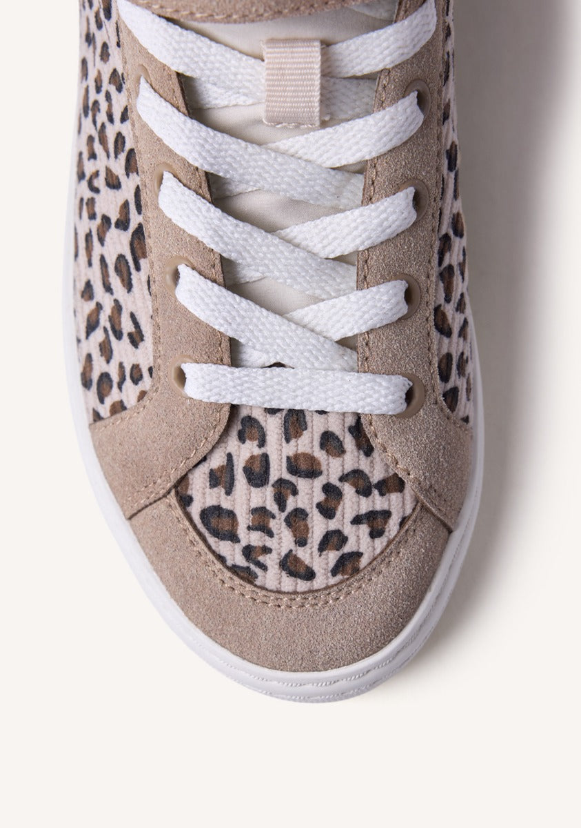 ANIMAL PRINT CORDUROY BOOTIE SNEAKERS KILKENY
