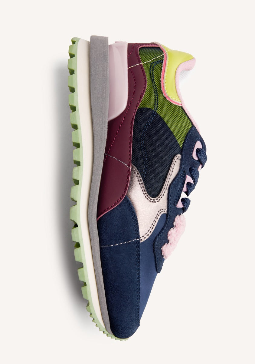 LEATHER AND NYLON SNEAKERS FORADA