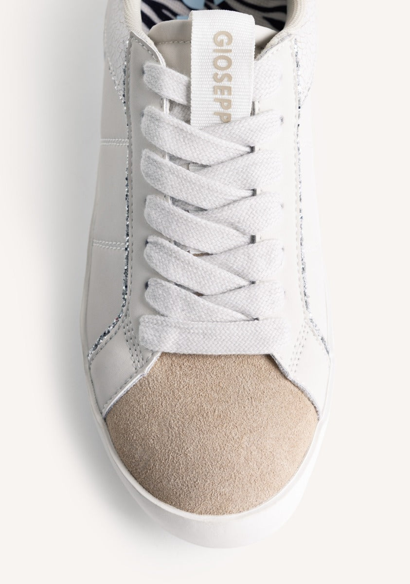 ANIMAL PRINT LEATHER WEDGE SNEAKERS EDINA