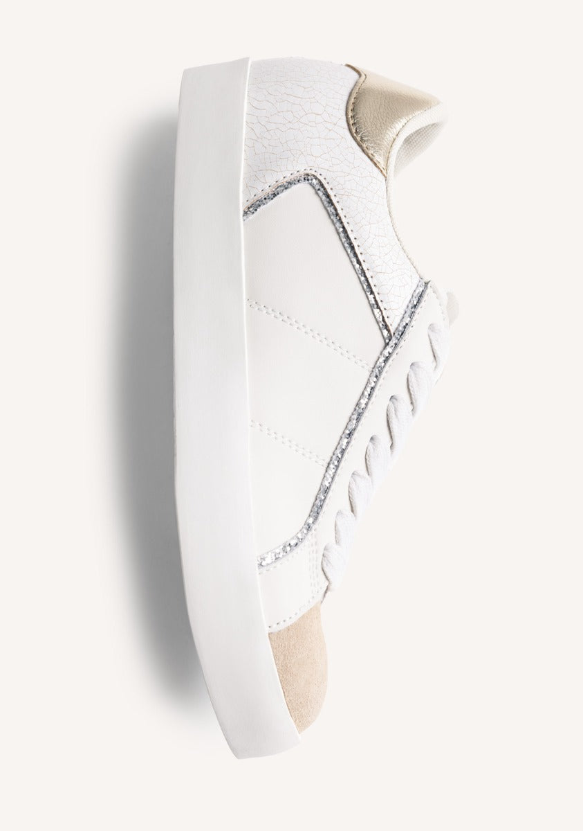 ANIMAL PRINT LEATHER WEDGE SNEAKERS EDINA