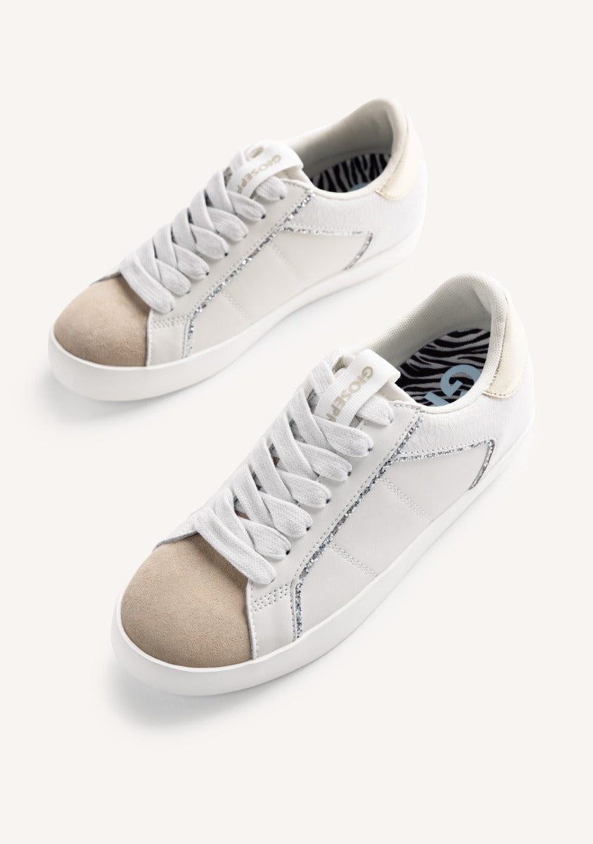 ANIMAL PRINT LEATHER WEDGE SNEAKERS EDINA