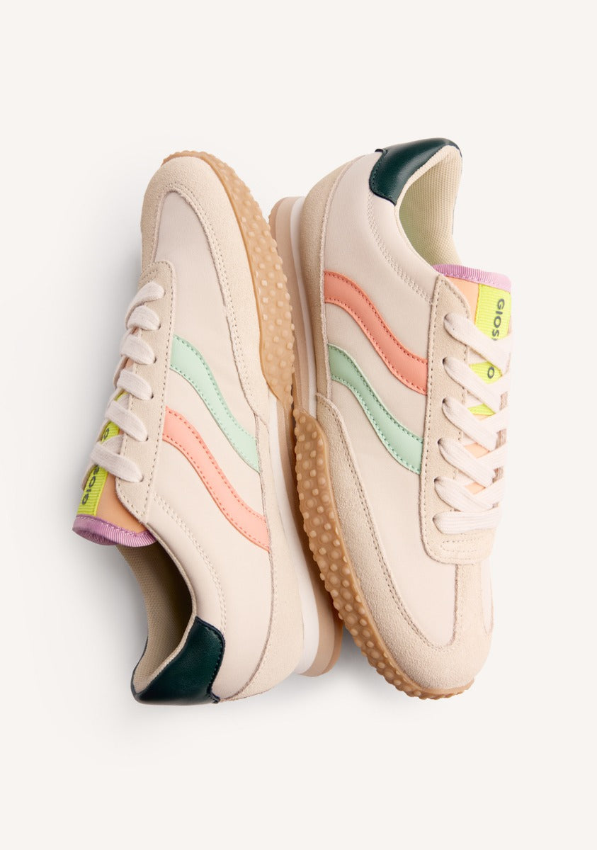 LEATHER AND NYLON SNEAKERS CONGER